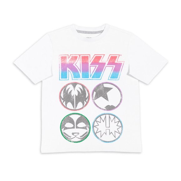 Kiss Other - KISS Band metal rock Official cotton T-Shirt Boys 10-12 14-16 18 NWT
